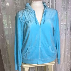 Turquoise velour jacket 🏃🏾‍♀️